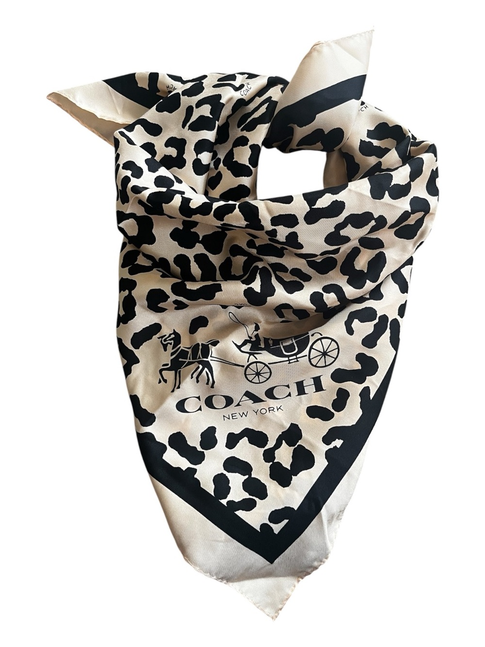 Rare Coach Silk Scarf,100% silk